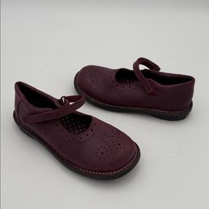 Du pareil au meme Elegant Burgundy Mary Jane Shoes kids 33 leather casual event